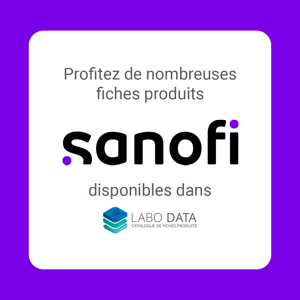 Sanofi est référencé sur LaboData